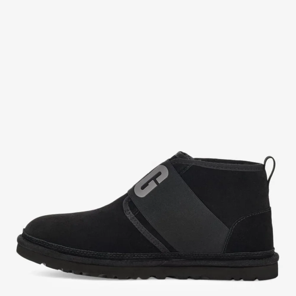 UGG Neumel II Graphic Mens Suede Chukka Boots  Black UGG 1119392 BLK NEW Size 11 - Picture 5 of 8